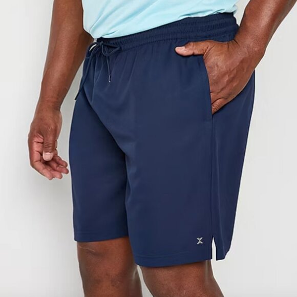 Xersion Mens 9" Big and Tall Workout Shorts, Navy Sz 6XL 925429 - Picture 1 of 3